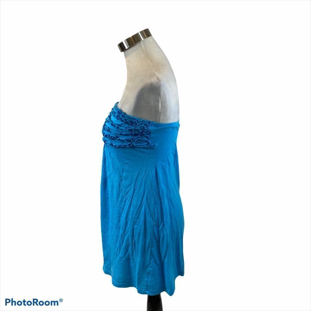 Miken Blue Strapless Swim Cover‎ Up Size Small - Picture 7 of 8